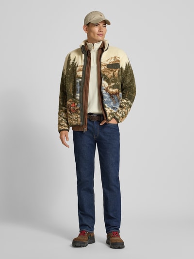 Polo Ralph Lauren Sweatjack met opstaande kraag Groen - 1