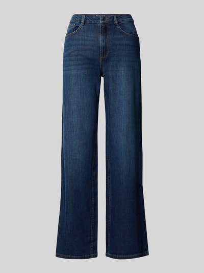 Tom Tailor Relaxed Fit Wide Leg Jeans aus Baumwoll-Mix mit Kontrastnähten Jeansblau 1