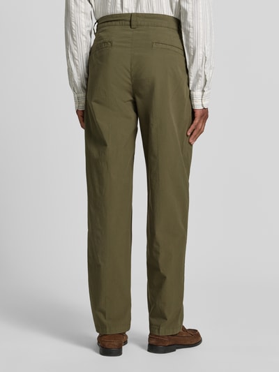 BOSS Orange Straight Fit Chino aus Baumwoll-Mix Modell ''CHINO_ST_PLEATED_1'' Khaki 5