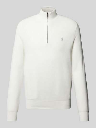 Polo Ralph Lauren Strickpullover mit Label-Stitching Offwhite 2