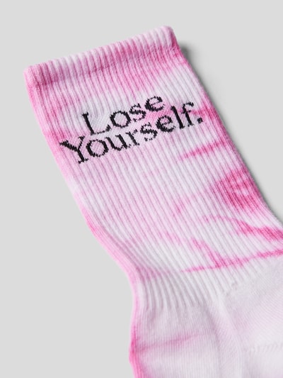 Rabanne Socken im Batik-Look Rose 2