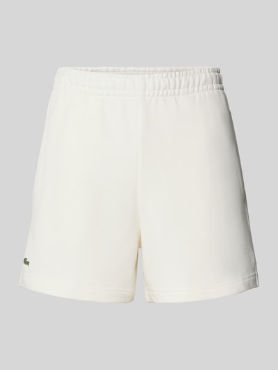 Produktfoto, Regular Fit Sweatshorts aus reiner Baumwolle von Lacoste Sport, jednolita optyka, logo, elastyczny pas, boczne kieszenie.