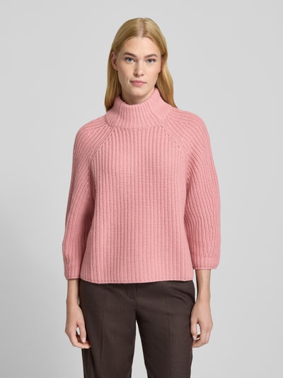 Herzensangelegenheit Strickpullover aus Woll-Kaschmir-Mix Altrosa 4