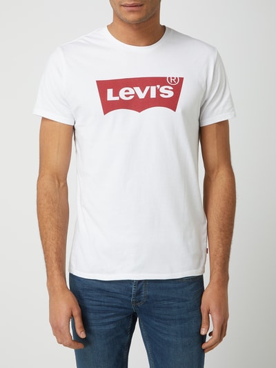 Levi's® T-shirt van katoen met logoprint  Wit - 4