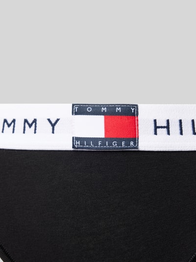 TOMMY HILFIGER Slip aus Baumwoll-Mix mit elastischem Label-Bund Modell 'HERITAGE' Black 2