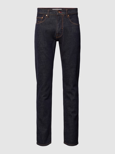 Pierre Cardin Tapered fit-jeans met labeldetail, model 'Lyon' Donkerblauw - 2