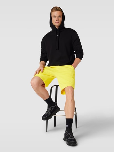 BOSS Green Sweatshorts met galonstrepen, model 'Headlo' Geel - 1