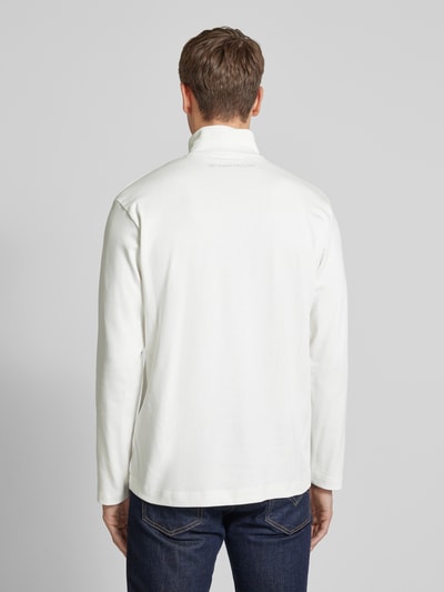 Tom Tailor Regular Fit  Langarmshirt aus Baumwoll-Mix mit Rollkragen  Offwhite 5