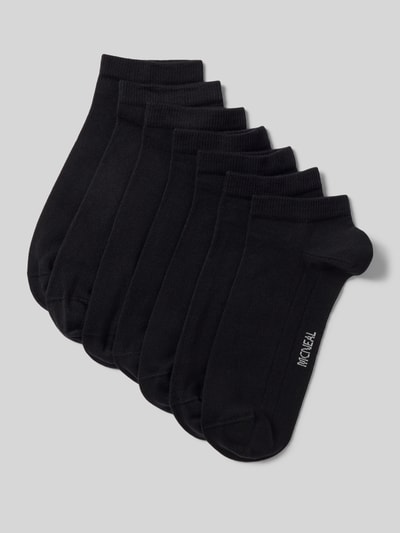 Produktfoto, Sneakersocken im 7er-Pack mit Label-Detail von MCNEAL für Herren aus schwarzem Baumwoll-Mix mit Stretch-Anteil, gerippte Bündchen.