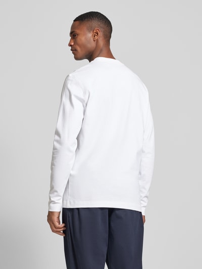 BOSS Orange Longsleeve mit Label-Detail Weiss 5