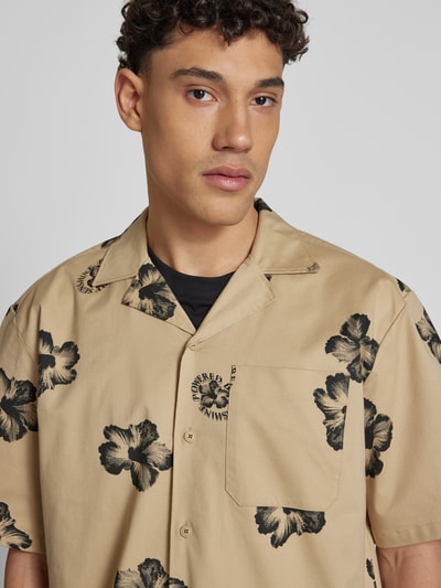 Hugo Blue Freizeithemd mit Knopfleiste Modell 'Eligino' Beige 3