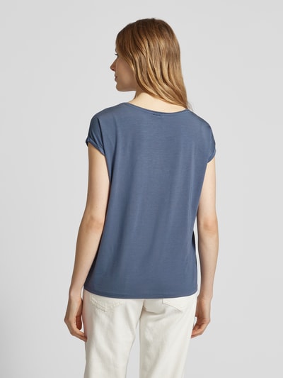 Vero Moda Regular Fit T-Shirt aus Lyocell-Mix Modell 'AVA' Rauchblau 5