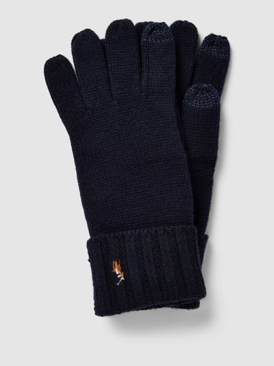 Polo Ralph Lauren Wollen handschoenen in gemêleerde look Zwart - 1