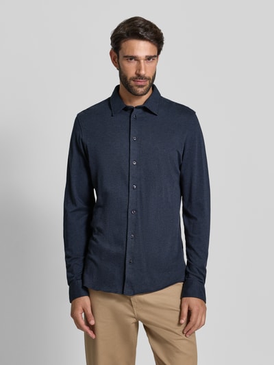 Casual Friday Koszula casualowa o kroju regular fit z kołnierzykiem typu kent model ‘ARKAN’ Granatowy melanż 4