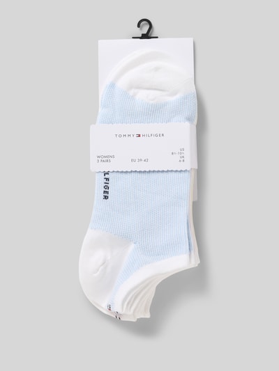 Tommy Hilfiger Sneakersocken mit Label-Print im 3er-Pack Weiss 3