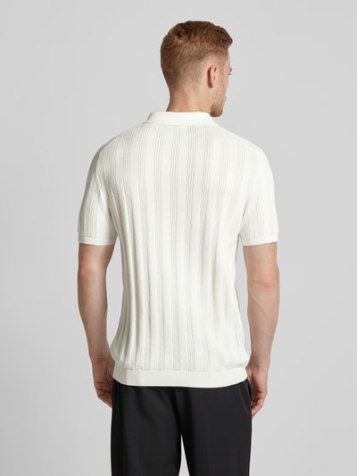 MCNEAL Poloshirt met ribboorden Offwhite - 5