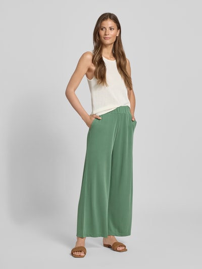 Jake*s Casual Culotte met elastische band Groen - 1