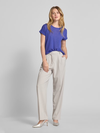 Christian Berg Woman T-shirt z prążkowanym okrągłym dekoltem Królewski niebieski 1