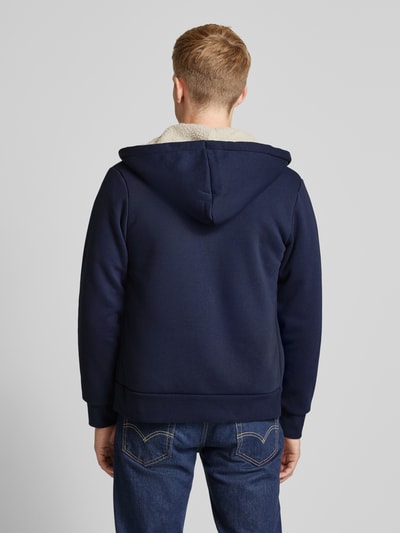 Jack & Jones Premium Bluza rozpinana z kapturem model ‘BLUMASON’ Ciemnoniebieski 5