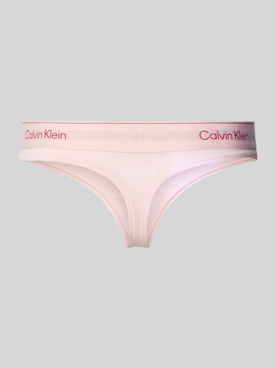 Calvin Klein Underwear String mit elastischem Bund und Label-Details Hellrosa 3