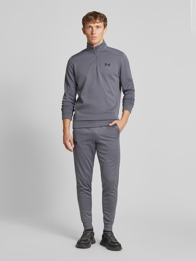 Under Armour Sweatshirt mit Troyer-Kragen Anthrazit 1