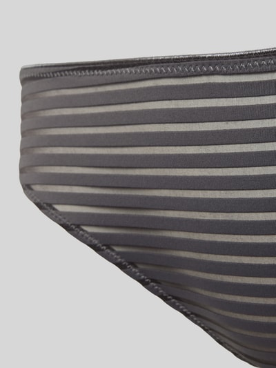 Marc O'Polo Figi z półprzezroczystym wzorem w paski Czarny 2