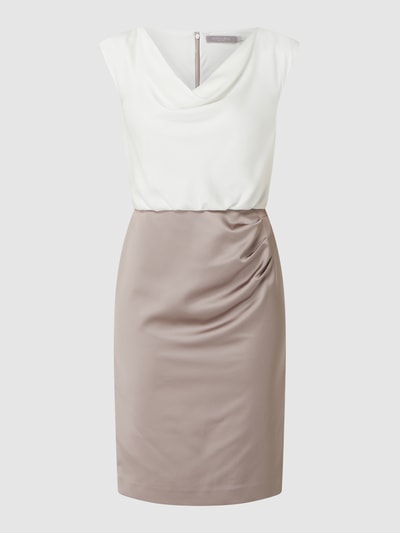 Christian Berg Cocktail Two-Tone-Cocktailkleid aus Satin  Taupe 2