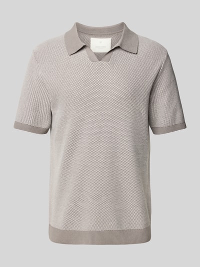 Jack & Jones Premium Regular fit poloshirt met V-hals Middengrijs - 2