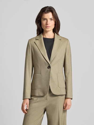 More & More Żakiet o kroju regular fit z dodatkiem wiskozy Zielony 4