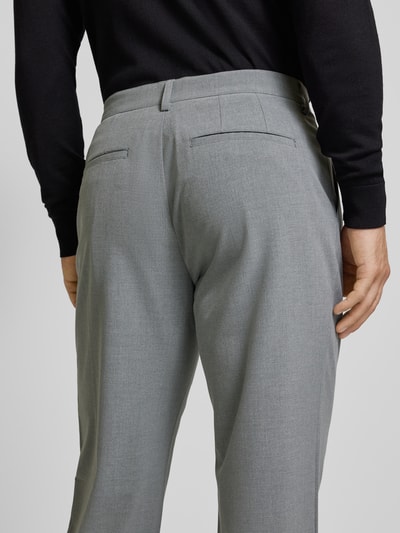 Matinique Pantalon met knoop- en ritssluiting, model 'Kian' Zilver - 3