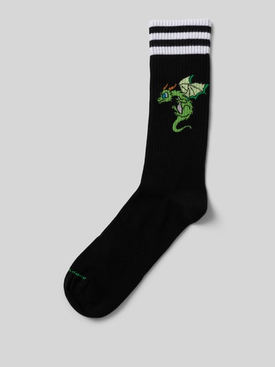 Happy Socks Sokken met ribboord Zwart - 1