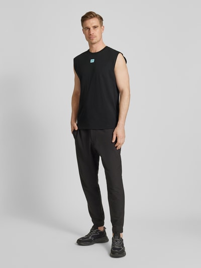 HUGO Tanktop mit Label-Patch Modell 'Dankto241' Black 1