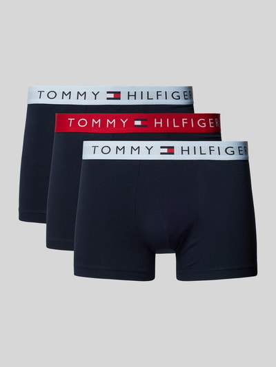 Tommy Hilfiger Boxershort met band met label in een set van 3 stuks Donkerblauw - 1