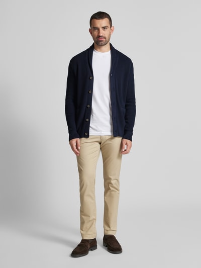 Christian Berg Men Strickjacke mit Schalkragen Marine 1