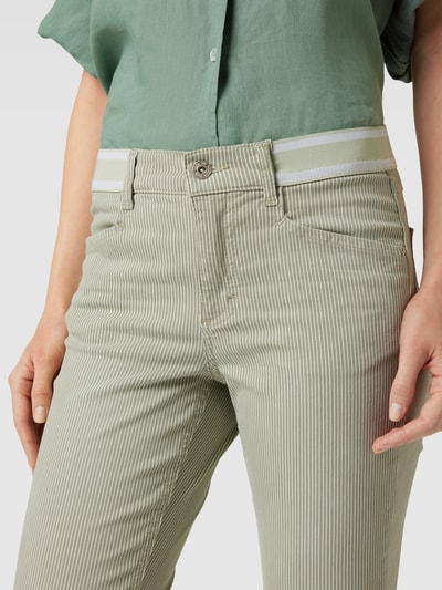 Angels Jeans mit Streifenmuster Modell 'Ornella' Khaki 3