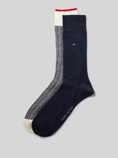 Tommy Hilfiger Socken mit Logo-Detail im 2er-Pack Dunkelblau 1