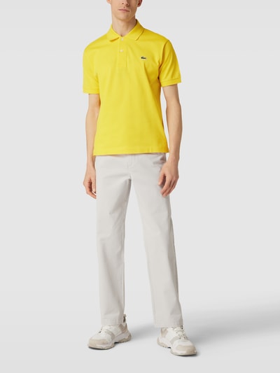 Lacoste Classic Fit Poloshirt mit Label-Applikation Dunkelgelb 1