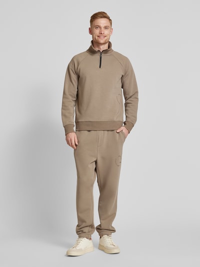 BOSS Green Sweatpants met elastische band, model ‘Huggel’ Beige - 1