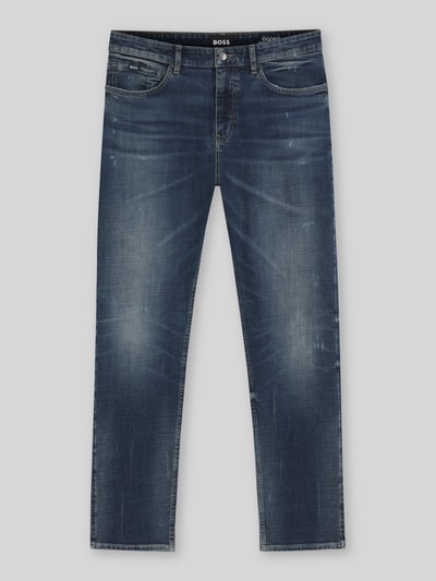 BOSS Straight Fit Jeans mit 5-Pocket-Design Modell 'C-OGDEN' Blau 2