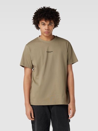 G-Star Raw T-shirt met labelprint Beige - 4