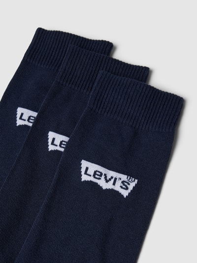 Levi's® Sokken met labeldetails in een set van 3 paar Blauw - 2