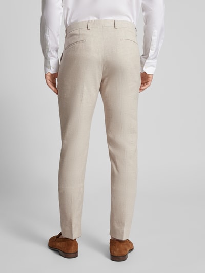 Roy Robson Slim fit pantalon met steekzakken Zand - 5