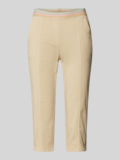 Toni Dress Spodnie capri o kroju regular fit z elastycznym pasem model ‘SUE’ Beżowy 2