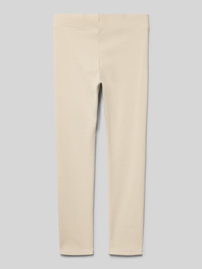 Produktfoto, Slim Fit Leggings aus Bio-Baumwoll-Mix Modell 'TRINNY LIFE' von Only, Optik: Unifarben, Ripp-Struktur, Bundabschluss elastisch, mit Weitenregulierung innen