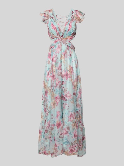 ADLYSH Abendkleid mit Plisseefalten Hellblau 2