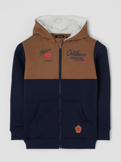 Blue Seven Sweatjack met capuchon Middenbruin - 1