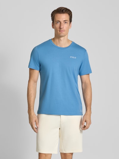 Polo Ralph Lauren Underwear Regular Fit T-Shirt mit Logo-Print Modell 'Crew' Blau 4