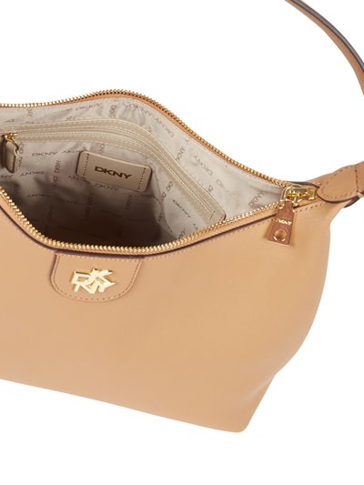 DKNY Hobo Bag aus Saffianoleder Modell 'Carol'  Beige 5