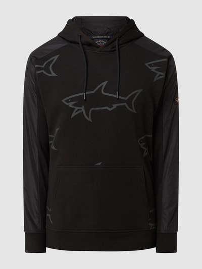 Paul Shark Hoodie aus Bio Baumwolle black online kaufen