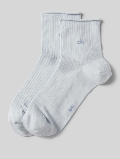 CK Calvin Klein Socken mit Label-Detail im 2er-Pack Hellblau 1